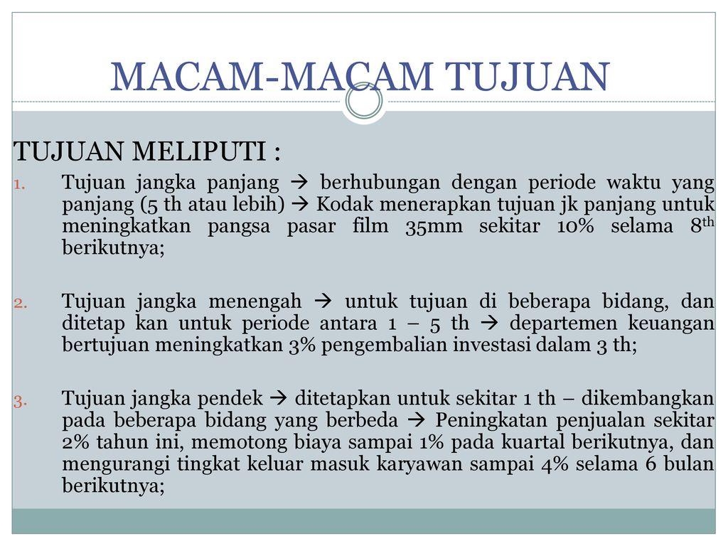 Detail Contoh Tujuan Jangka Panjang Dan Pendek Perusahaan Nomer 3