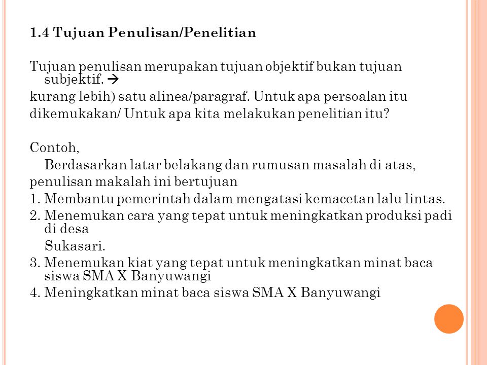 Detail Contoh Tujuan Penulisan Makalah Nomer 49