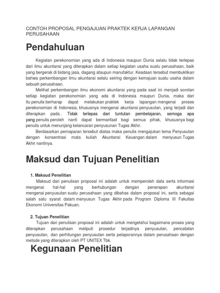 Detail Contoh Tujuan Proposal Nomer 12