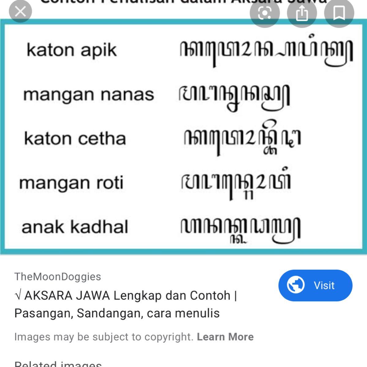 Detail Contoh Tulisan Aksara Jawa Nomer 23