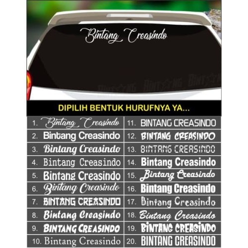 Detail Contoh Tulisan Cutting Sticker Nomer 40