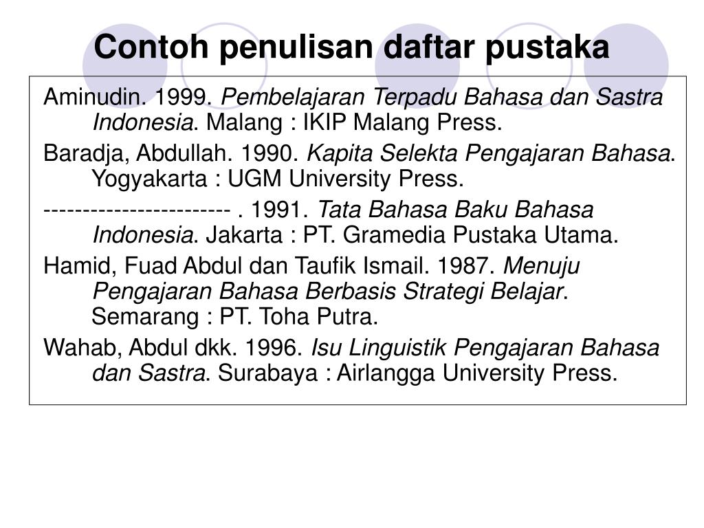 Detail Contoh Tulisan Daftar Pustaka Nomer 43