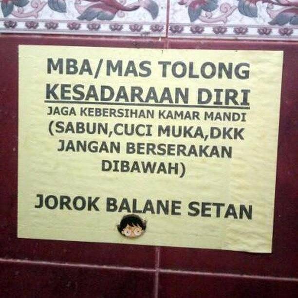 Detail Contoh Tulisan Di Toilet Nomer 22