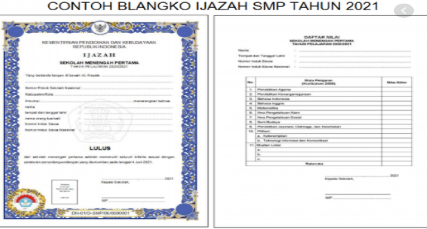 Detail Contoh Tulisan Ijazah Nomer 18