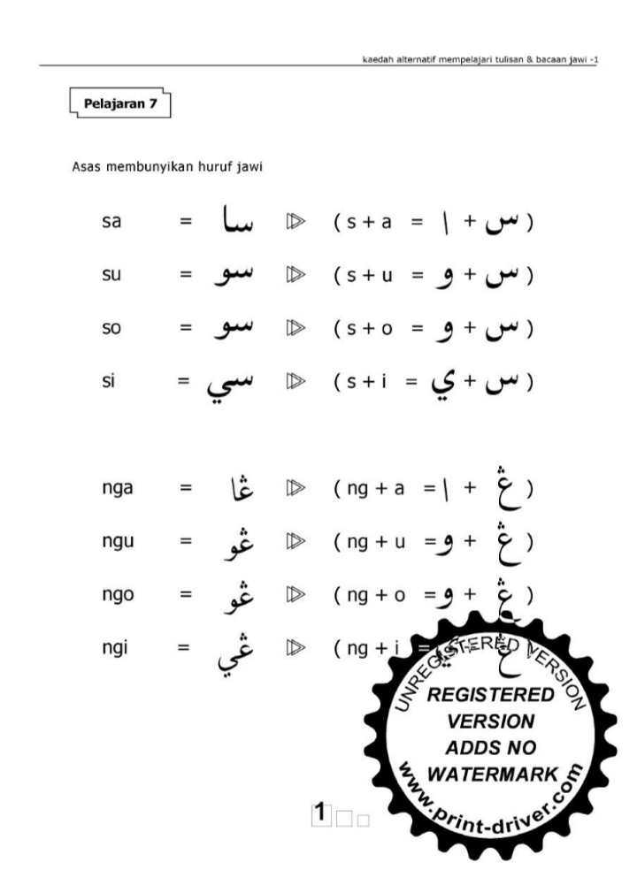 Detail Contoh Tulisan Jawi Nomer 11