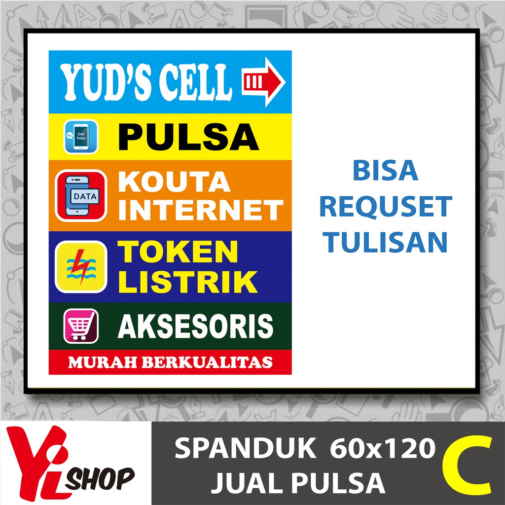 Detail Contoh Tulisan Jual Pulsa Dan Token Nomer 15