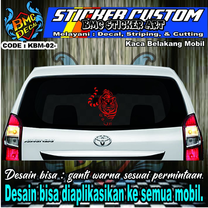 Detail Contoh Tulisan Stiker Kaca Belakang Mobil Nomer 55