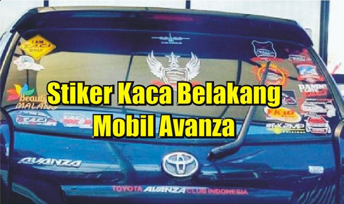 Detail Contoh Tulisan Stiker Kaca Belakang Mobil Nomer 7