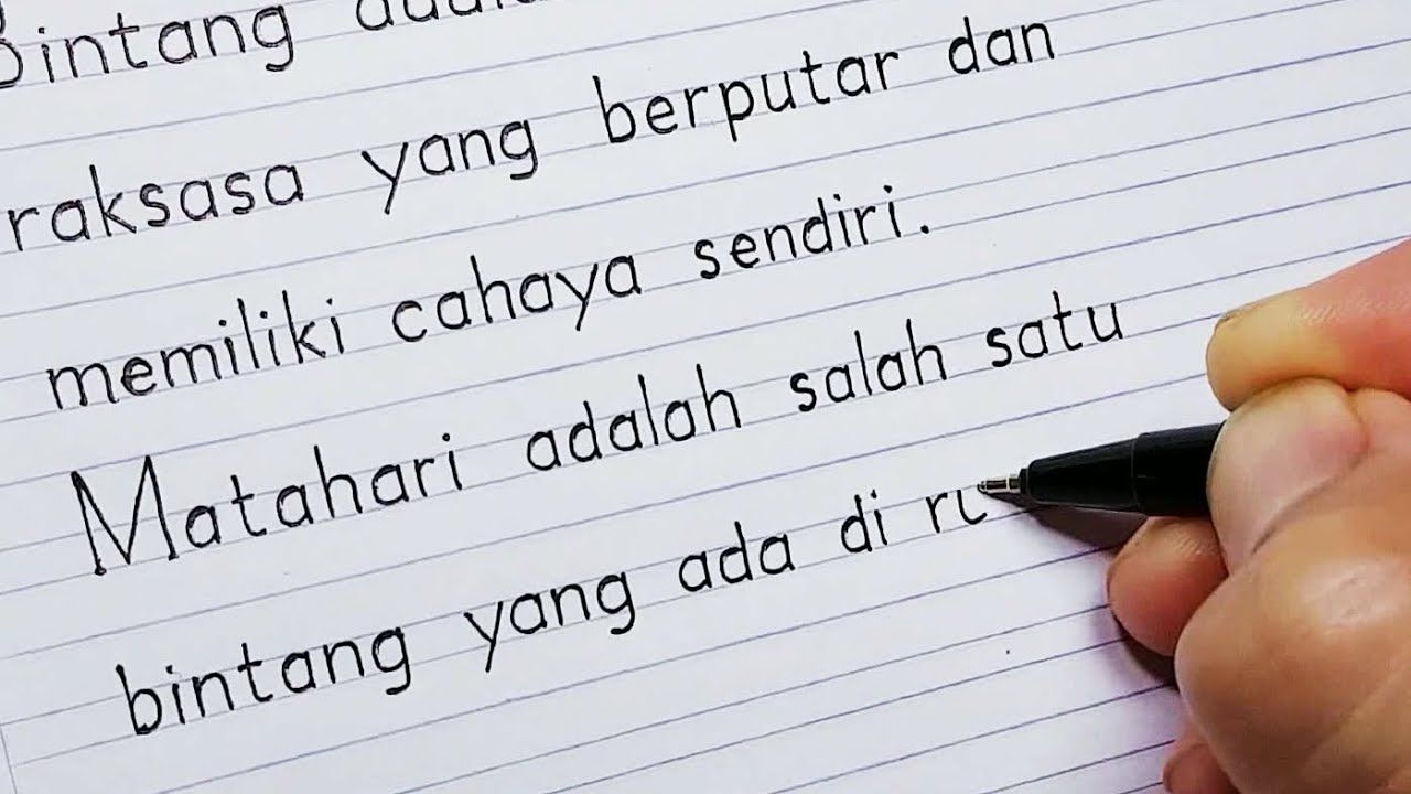 Detail Contoh Tulisan Tangan Yang Bagus Dan Rapi Nomer 22