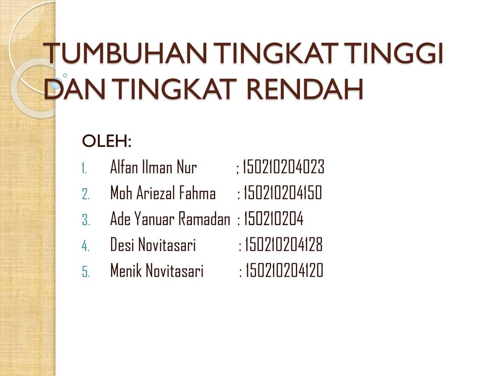 Detail Contoh Tumbuhan Tingkat Tinggi Nomer 4