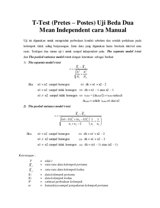Detail Contoh Uji T Nomer 48