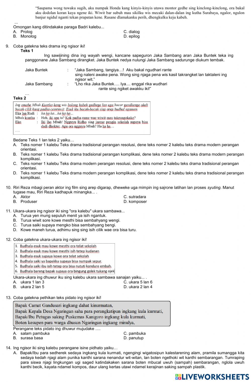 Detail Contoh Ukara Sambawa Nomer 25