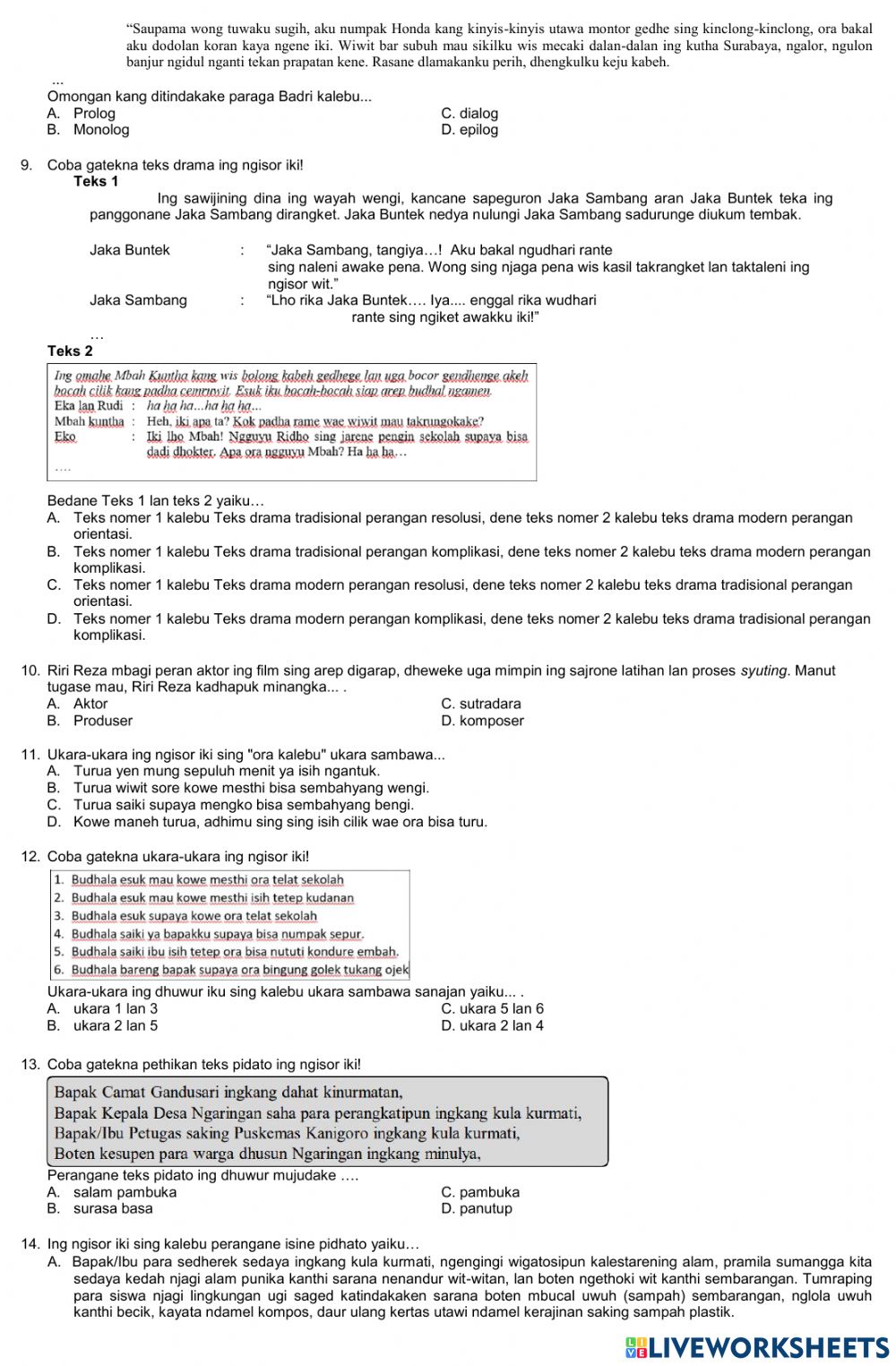 Detail Contoh Ukara Sambawa Nomer 25