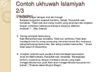 Detail Contoh Ukhuwah Islamiyah Nomer 4