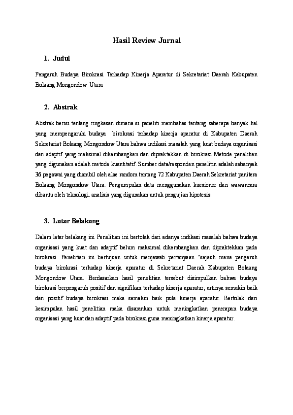 Detail Contoh Ulasan Jurnal Nomer 29