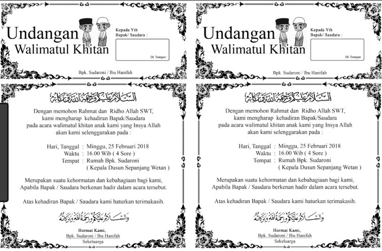 Detail Contoh Undangan 40 Hari Bayi Nomer 37