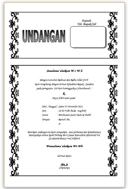 Detail Contoh Undangan 40 Hari Bayi Nomer 52