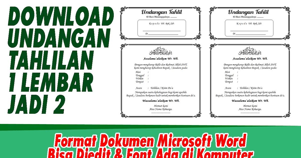 Detail Contoh Undangan 40 Hari Bayi Nomer 57