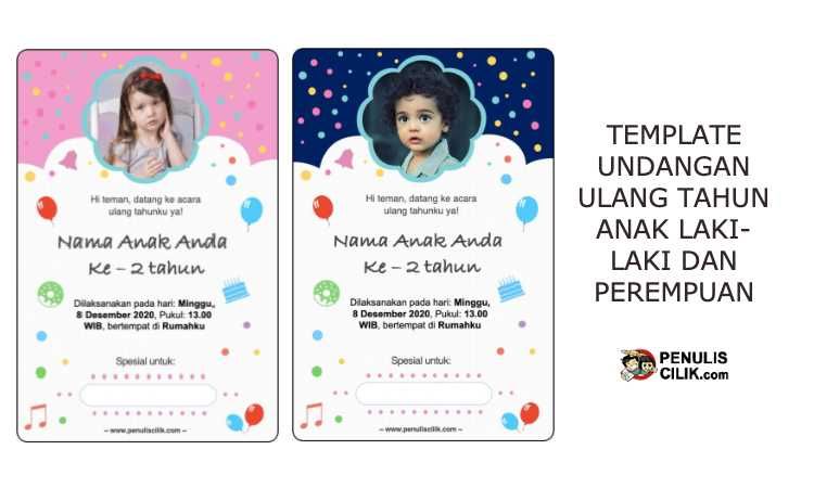 Detail Contoh Undangan Anak Ulang Tahun Nomer 40