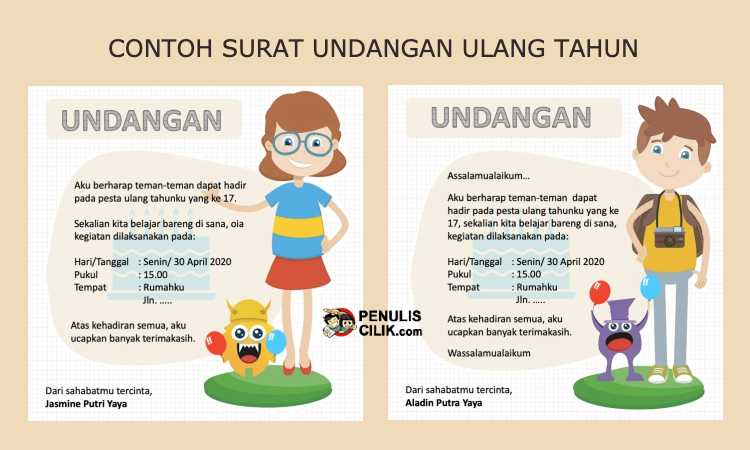 Detail Contoh Undangan Anak Ulang Tahun Nomer 50