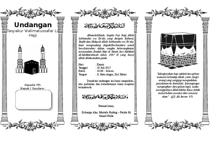Detail Contoh Undangan Haji Doc Nomer 38