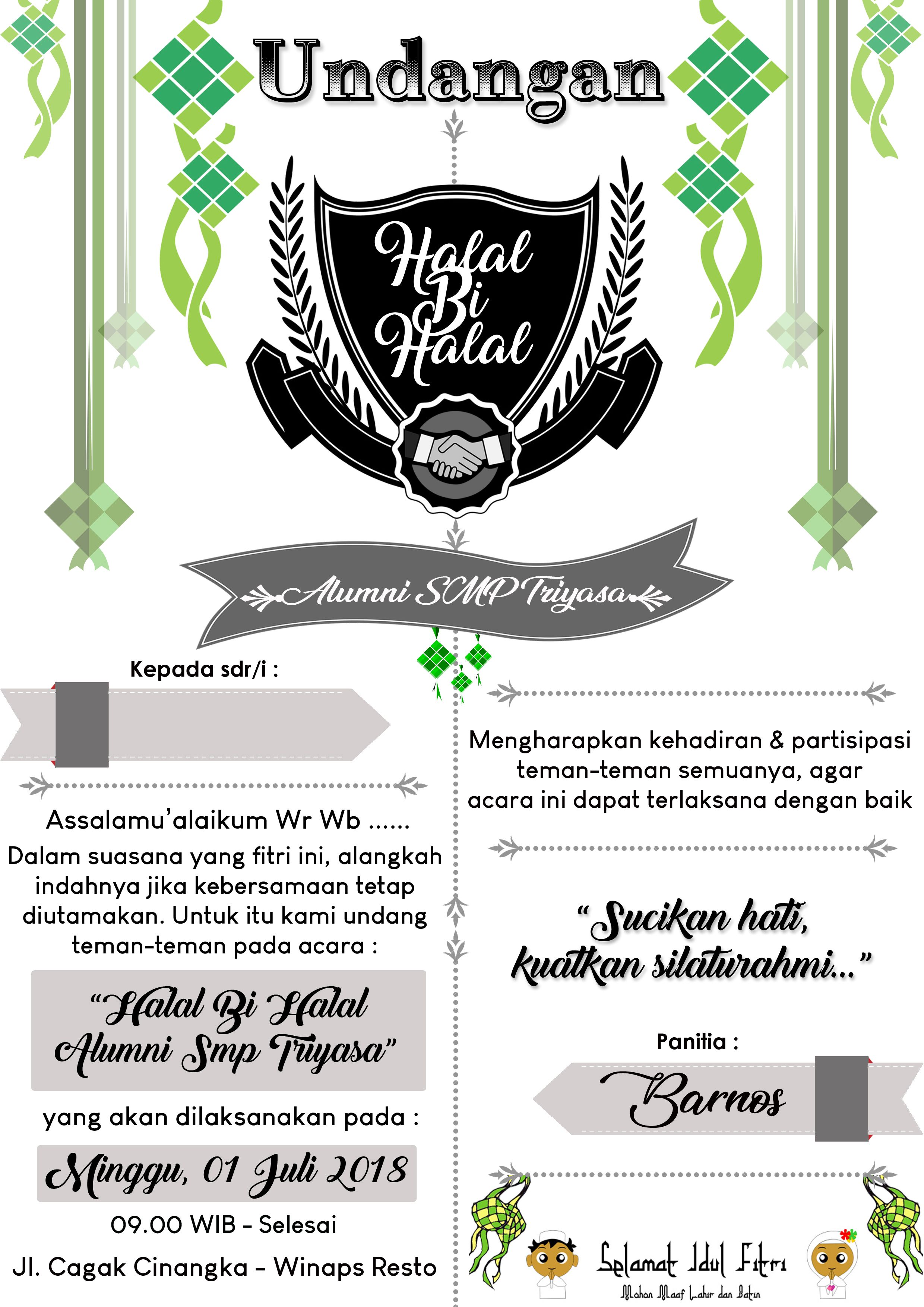 Detail Contoh Undangan Halal Bihalal Idul Fitri Nomer 17