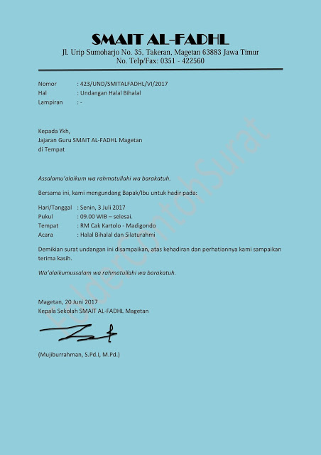 Detail Contoh Undangan Halal Bihalal Idul Fitri Nomer 22
