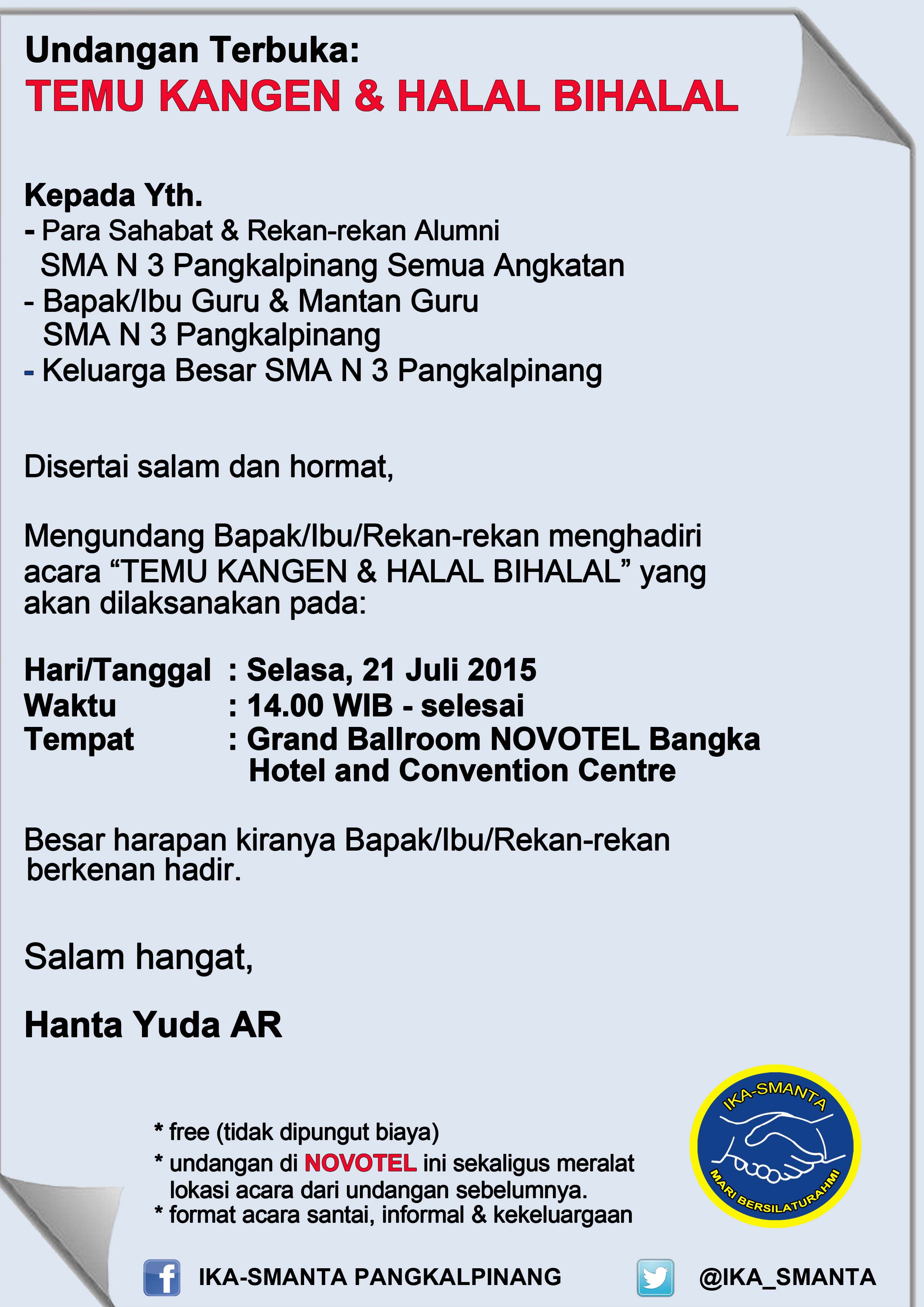 Detail Contoh Undangan Halal Bihalal Keluarga Koleksi Nomer 41