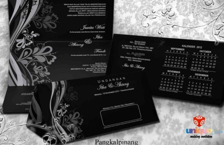 Detail Contoh Undangan Hitam Putih Nomer 18