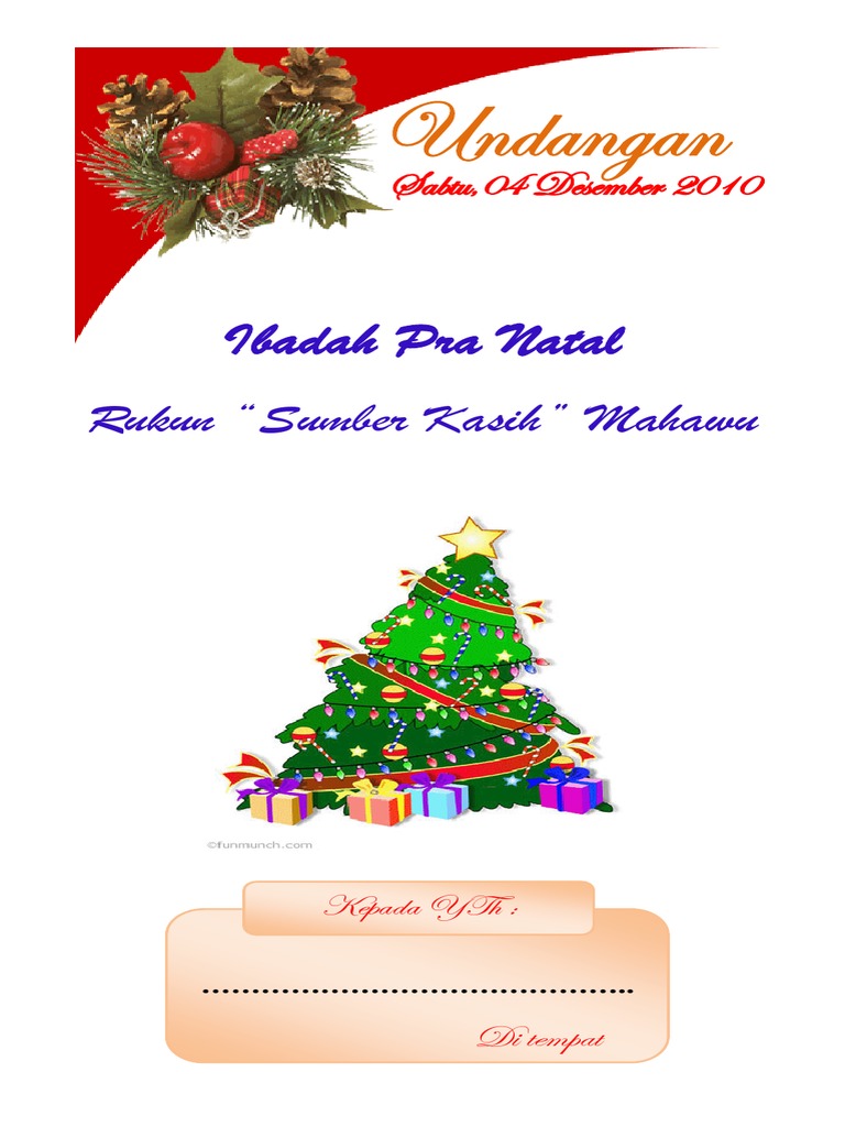 Detail Contoh Undangan Ibadah Natal Nomer 35