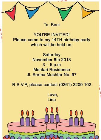 Detail Contoh Undangan Invitation Nomer 48