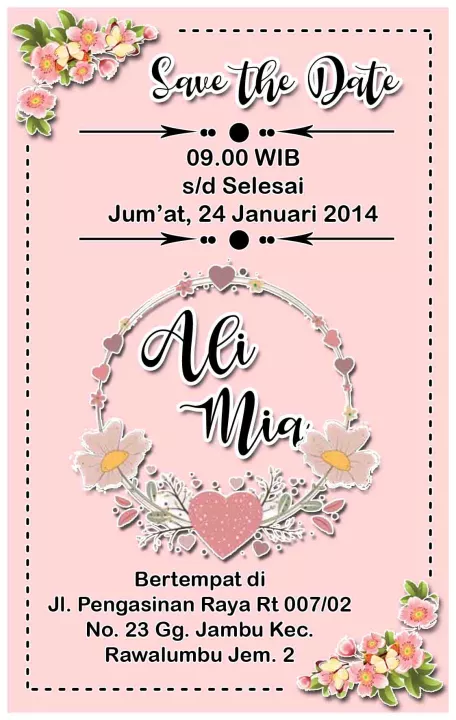 Detail Contoh Undangan Kecil Pernikahan Koleksi Nomer 4