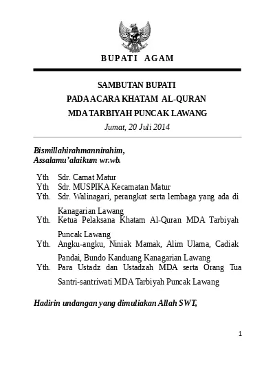 Detail Contoh Undangan Khatam Quran Nomer 28