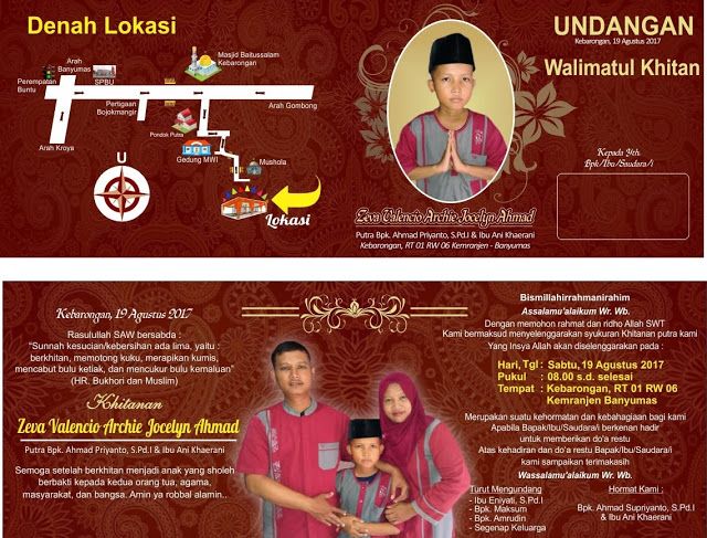 Detail Contoh Undangan Khitanan Anak Nomer 30