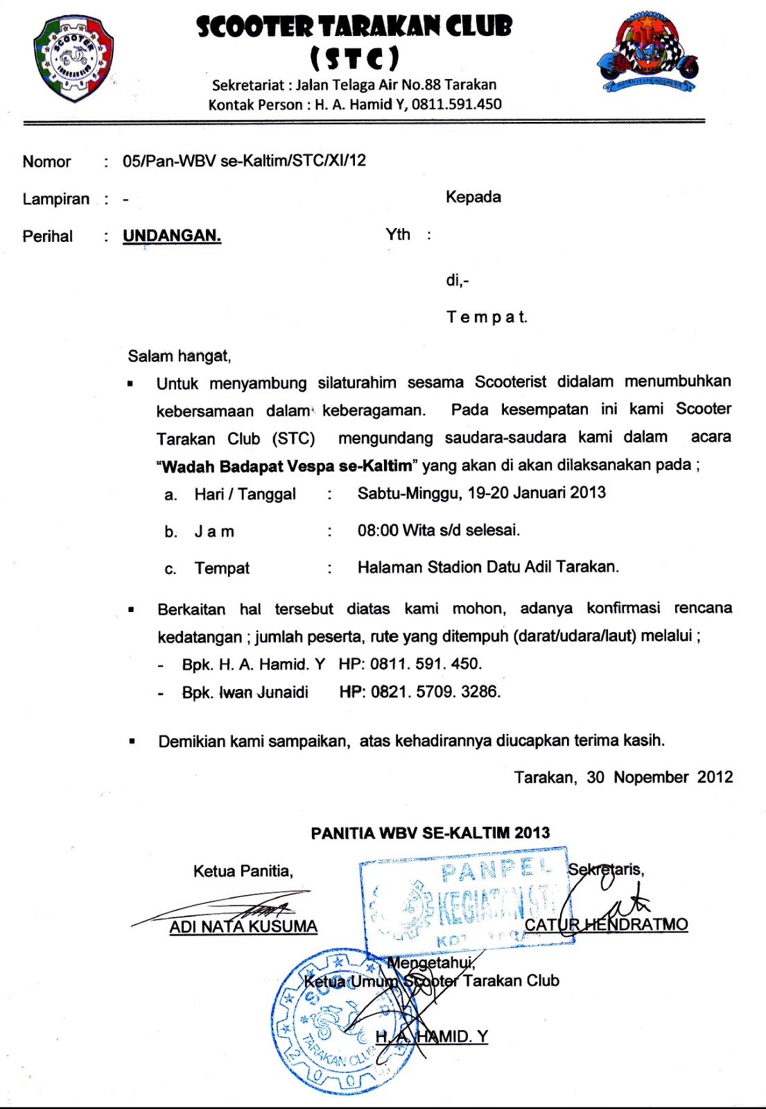 Detail Contoh Undangan Komunitas Nomer 8