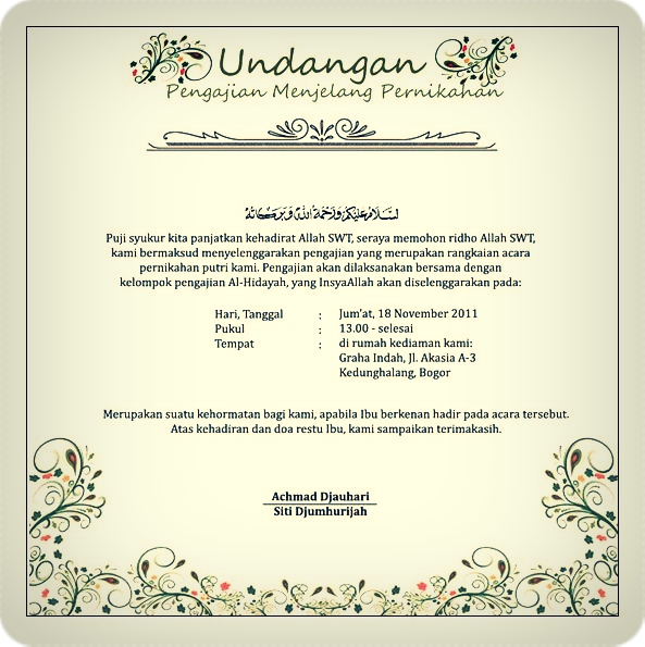 Detail Contoh Undangan Lamaran Nomer 5