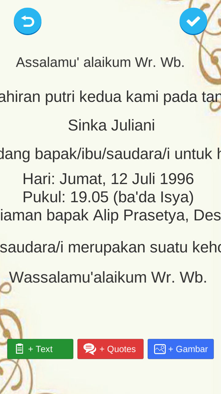 Detail Contoh Undangan Lamaran Via Wa Nomer 34