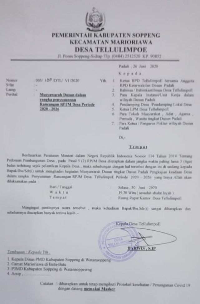 Detail Contoh Undangan Musyawarah Desa Koleksi Nomer 40
