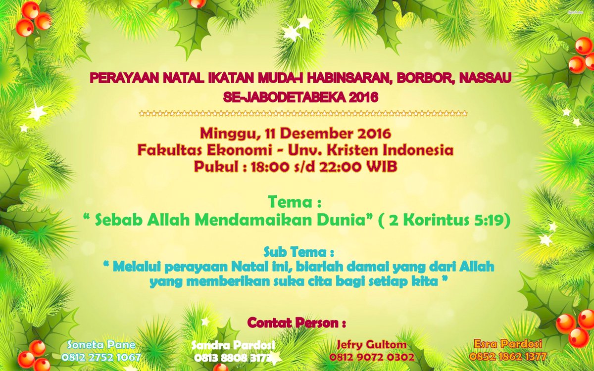 Detail Contoh Undangan Natal Nomer 12