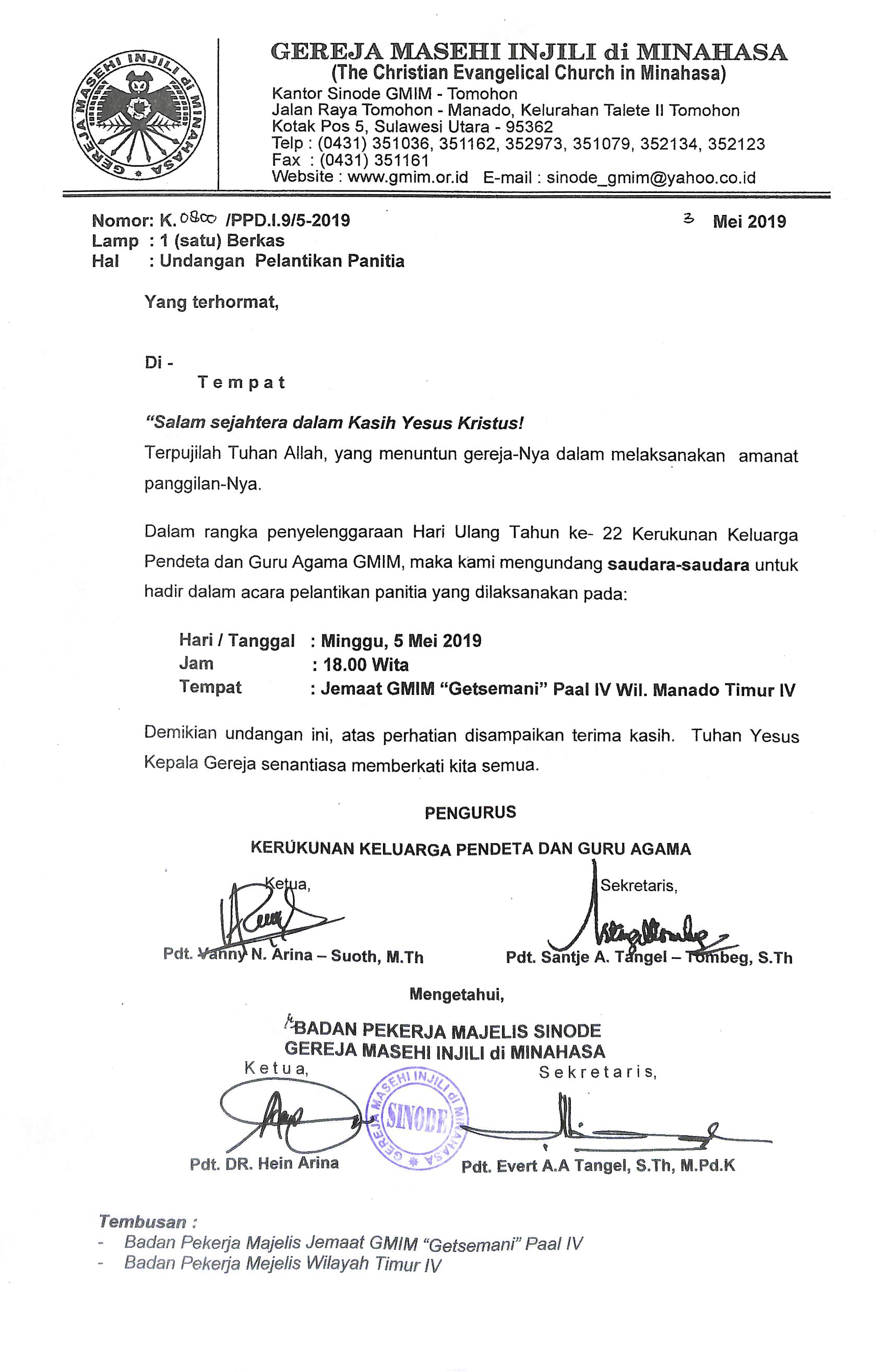 Detail Contoh Undangan Pelantikan Nomer 25