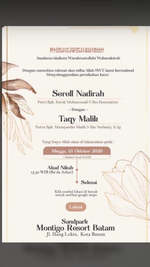 Detail Contoh Undangan Pernikahan Akad Dan Resepsi Koleksi Nomer 7