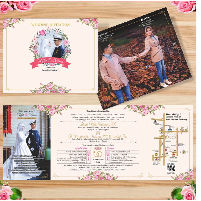 Contoh Undangan Pernikahan Dengan Foto Prewedding - KibrisPDR