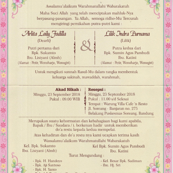 Detail Contoh Undangan Pernikahan Png Nomer 41