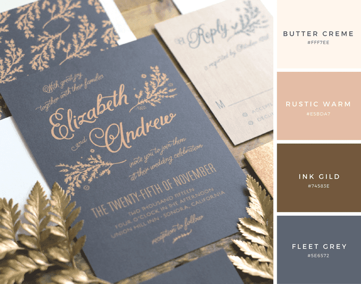 Detail Contoh Undangan Pernikahan Warna Gold Koleksi Nomer 25