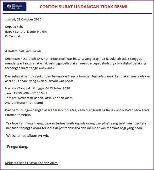 Detail Contoh Undangan Pitonan Nomer 16