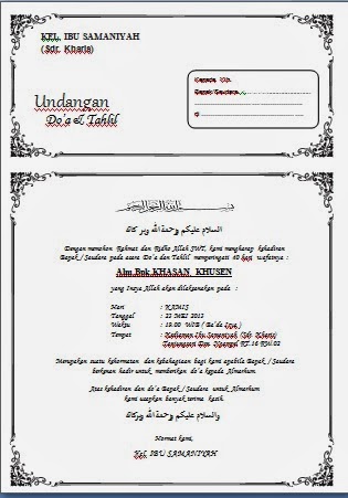 Detail Contoh Undangan Pitonan Nomer 34