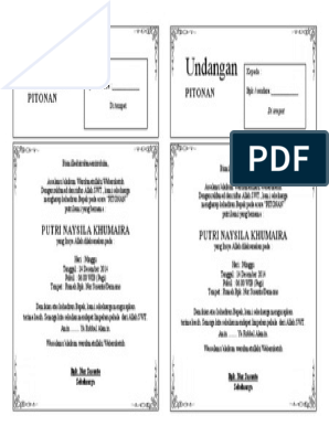 Detail Contoh Undangan Pitonan Nomer 43