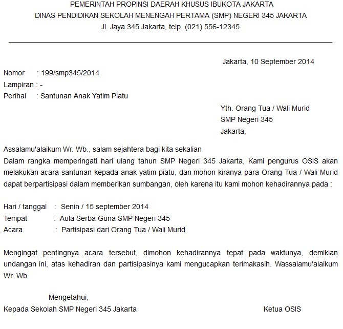 Detail Contoh Undangan Santunan Anak Yatim Koleksi Nomer 32