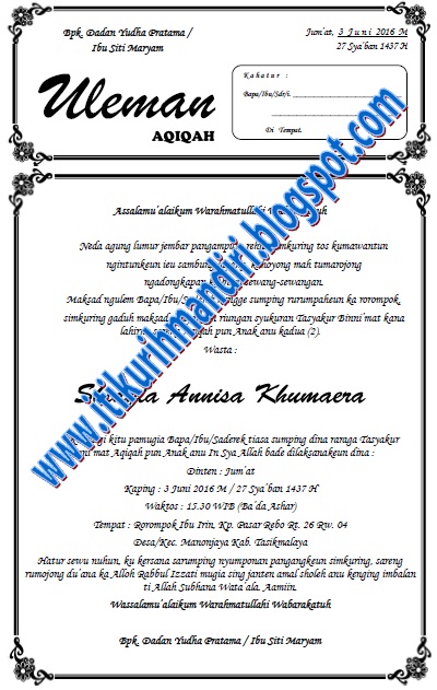 Detail Contoh Undangan Sedekah Ruwah Nomer 37