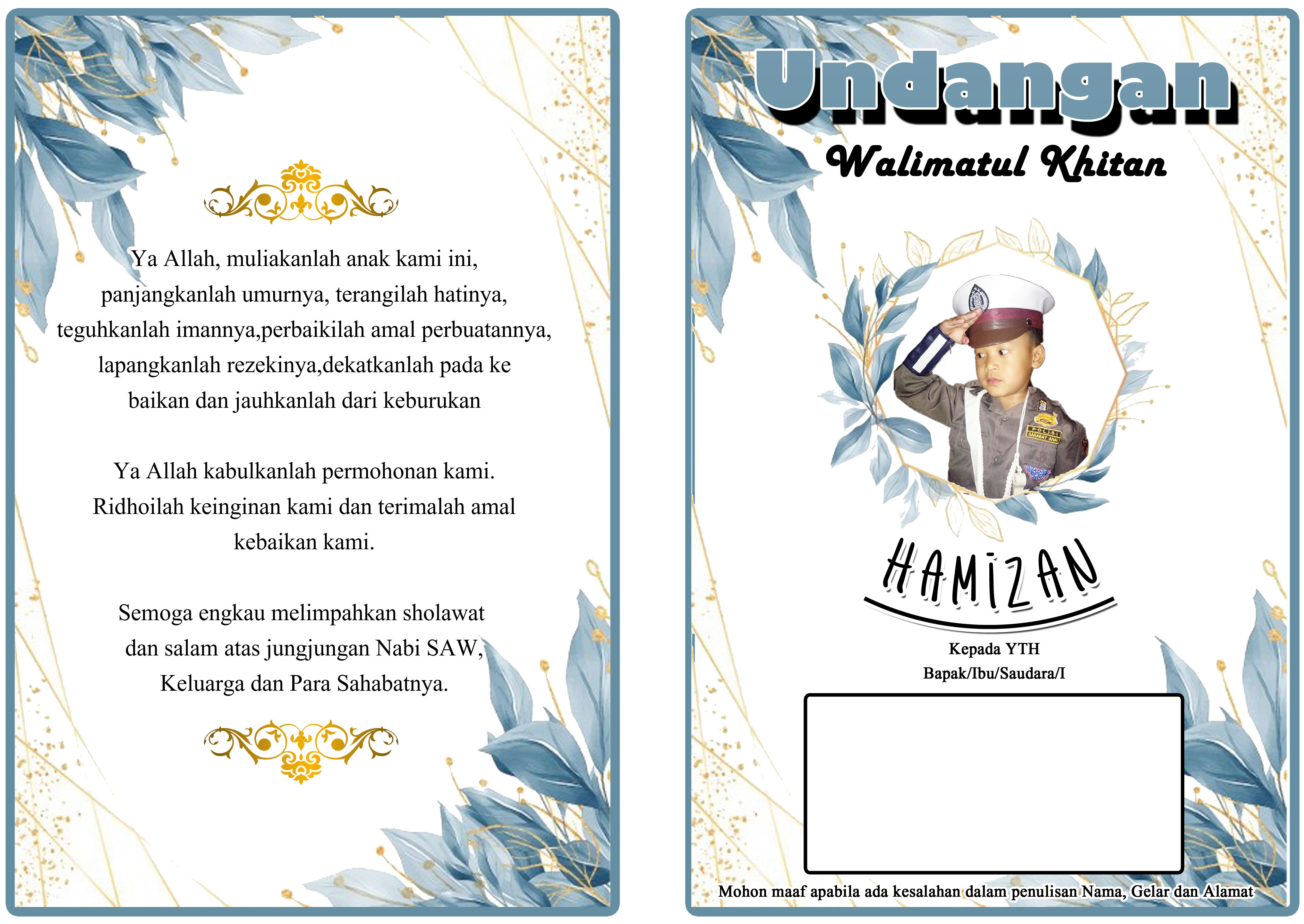 Detail Contoh Undangan Sunatan Anak Koleksi Nomer 34